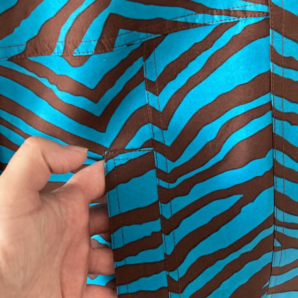 Patrick Christopher Silk Jacket Blazer Animal Pri… - image 3